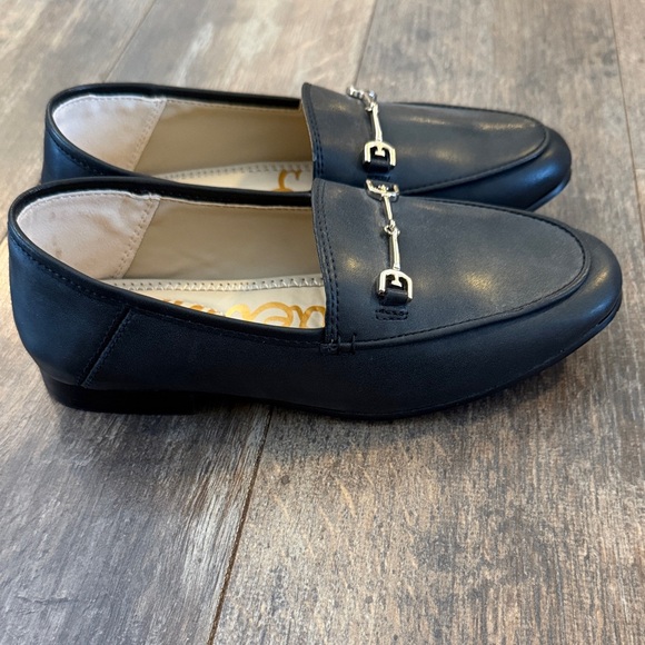 Sam Edelman Kids Black Dress Loafers with Silver Detail - Picture 5 of 8